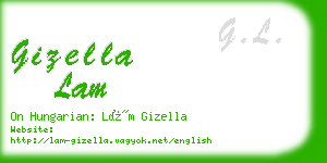 gizella lam business card